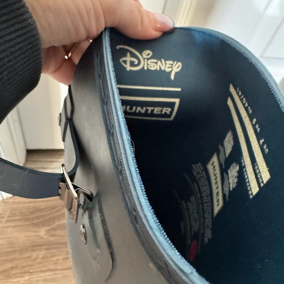 Hunter Disney Mary Poppins Tall Wellington Boots Sz 9 40 EU Camo Blue - Picture 4 of 7